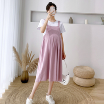 에이홉 임산부 투피스 스티칭 원피스