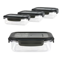 쏙쏙 BPA free 반찬보관 밀폐용기 400ml, 4개, 단품