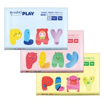 한예지 PLAY 여행용티슈, 70매입, 3개