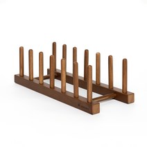 GGUMIGGA 원목 접시 꽂이 6칸, 월넛