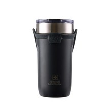 스위스밀리터리 보온 보냉 스트랩 텀블러 OKK-TS530, 530ml, 웜그레이