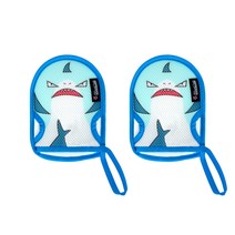 마니또 쥬쥬 유아 목욕장갑 키즈, 샤크, 2개