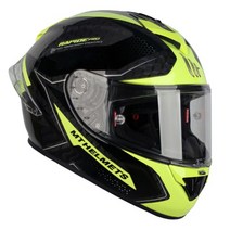 엠티 라피드 카본 핀락 포함 오토바이 풀페이스 헬멧, FLUOR YELLOW