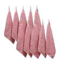 코튼클라우드 40수 고리 핸드타월, 코랄핑크, 10개