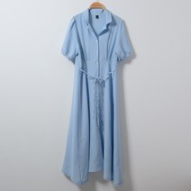 플랜데이 싱글 카라 롱 원피스