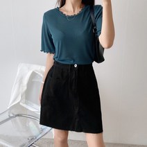 로미스토리 코튼 데일리 베이직 미니 스커트