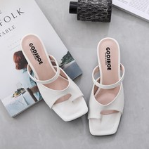 갓슈 여성용 나비조 뮬 로우힐 블로퍼 3cm