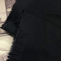 대폭 면 40수 트윌 봄의소리 패브릭 원단 615 3907532, 블랙 무지