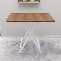 따니네 모던 접이식 테이블 70 x 70 x 55 cm ZZ014, 우드