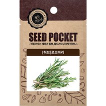 월드가드닝 행복한 텃밭 좋은 씨앗 허브 로즈마리씨 100개, 1개