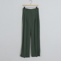 여성용 맥시 뒷밴딩 옆트임 찰랑 슬랙스