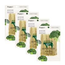 퍼피아이 쫄깃한 한우 콜라겐 강아지 껌 100g, 브로콜리맛, 4개