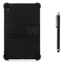 컬러 하우징 범퍼 거치대 케이스 TB-J606F/J606N /J606 + 터치펜, BLACK