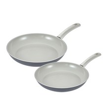 해피콜 블리츠 세라믹 IH 프라이팬 2종 세트 A, 챠콜그레이, 프라이팬 24cm + 28cm