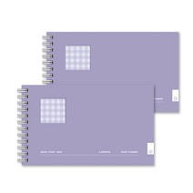 대시앤도트 레디 스터디 미니 6개월 스터디플래너 2p, 퍼플레인