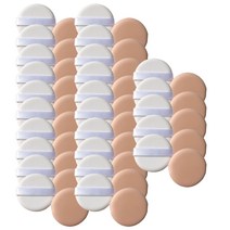 닐로 스킨핏 에어쿠션 퍼프 원형, 살색, 50개