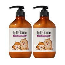 부들부들 에코랜드 퍼피 강아지 샴푸 앤 린스, 2개, 500ml