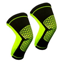 마켓A 러닝 배드민턴 무릎보호대 형광 2p, 1세트