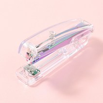 와이에스 투명 스테이플러, 1개, 무지개