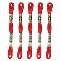 브랜드얀 DMC 25번 면사 자수실 5p, 666번, 8m