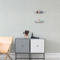 홈앤데코 스트라이프 앰보시리즈 물로 붙이는 물벽지, 내추럴그레이(c54004-2)