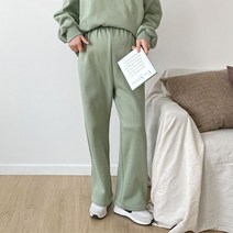 보리맘 기모 밴딩 와이드 임산부 홈웨어 바지 M520