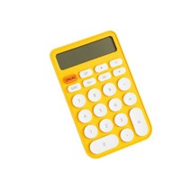 미니 휴대용 계산기 파스텔톤, 옐로우, 1개