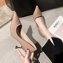 드레스 원피스 정장 웨딩 코디 샤이닝 스텔레토 하이힐 9.5cm
