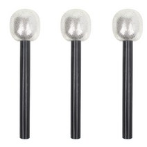 파티해 반짝이 마이크 3p, 실버, 1개