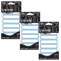 쁘띠팬시 인덱스라벨 223, 청색, 3개