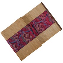 대나무 티 매트 테이블러너, 02 빨간색, 30 x 150 cm