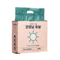 큐트캣 응고형 굿모닝 두부 고양이 모래 내츄럴 얇은입자 1.5mm, 2.8kg, 1개
