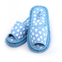 리빙투유 남성용 청소슬리퍼 하트 블루, 하트(남성용)블루