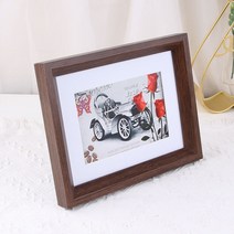 바디보 액자 29.7 x 42 cm, 진한 호두나무색