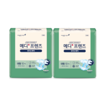 메디프렌즈 봄날 매직테입형 성인용 기저귀 대형, 9개, 20개입