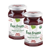피오디프루타 오가닉 크랜베리 프루츠 스프레드 과일 딸기 잼 마멀레이드 유기농 250g(8.82oz)x2, 250g, 2개