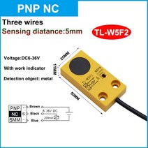 NOX센서 유도 광장 근접 스위치 금속 센서 TL-W5 감지 거리 5mm DC 3 선 NPN/PNPNO/NCDC6-36V, [03] DC Three wire PNP NO