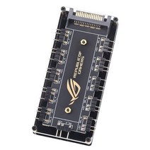 ASUS MSI GIGABYTE ASRock 마더 보드 용 대형 4PIN/SATA RGB 팬 허브 ARGB 케이블 분배기 어댑터 컴퓨터 액세서리, 01 SATA