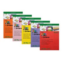 OA 팬시페이퍼 120g, M50 주황색, 2세트