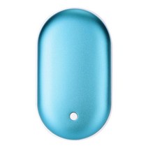 5200mAh 5V 귀여운 USB 충전식 LED 전기 손 히터 여행 핸디 긴 수명 미니 포켓 홈 온난화 제품, 03 sky blue