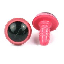 알파카인형 만들기 퀼트100 개 8mm-24mm 장난감 액세서리 상자 플라스틱 다채로운 눈 예술 콩 안전 나사 플, 08 Pink_06 24mm