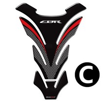 혼다 용 CBR 250RR 600RR 900RR 1000RR 650F 500R 파이어 블레이드 탱크 패드 3D 카본 룩 오토바이 데칼, C, 1개
