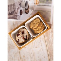 원목 트레이 정사각 식기 2개 세트 카페트레이 빵트레이 예븐트레이 고급쟁반 간식쟁반 카페쟁반 일식쟁반