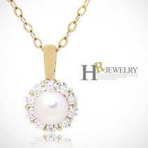 호림쥬얼리 14K정품)히트(HR)(6월탄생석)14K 진주 목걸이