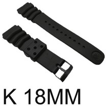 카시오 시계 시계 밴드 실리콘 고무 밴드 ef 전자 손목 시계 밴드 스포츠 시계 스트랩 16mm 18mm 20mm 22mm 브랜드 호환, 13. K18mm