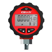 에어컨 냉매압력게이지 냉매 충전 폴더 게이지 Elitech PG 30Pro 레드 디지털 압력계 냉동 HVAC 87 백라이트 14 5 800 PSI 1 8 NPT, China, 0-6Mpa
