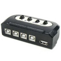 LC055-1 Coms USB 수동 선택기 4:1 A 타입 1포트/ B타입 4포트 사운드분배기/모니터선/hdmi셀렉터/스피커잭/옥스케이블/hdmi스위치/hdmi컨버터/rgb분배기/rca케이블/av케이블, 상세페이지 참조