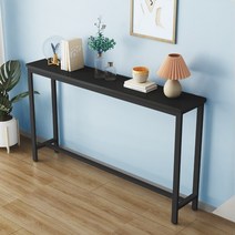 좁은 테이블 슬림 틈새 15cm 20cm 30cm 40cm, 28.190x40x100cm, 04.블랙+블랙 프레임