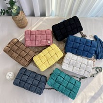 도두리 DIY 손뜨개 코바늘 뜨개질 가방 만들기 키트 패키지 뜨기 아이비백 - 동영상제공, 아이비백(달콤쌉쌀분홍)