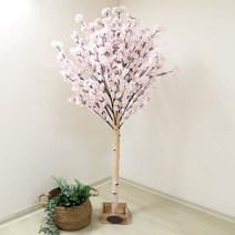 조아트 자작나무 인조나무 벚꽃나무 실내조경, 벚꽃나무 목대형 190cm, 1개
